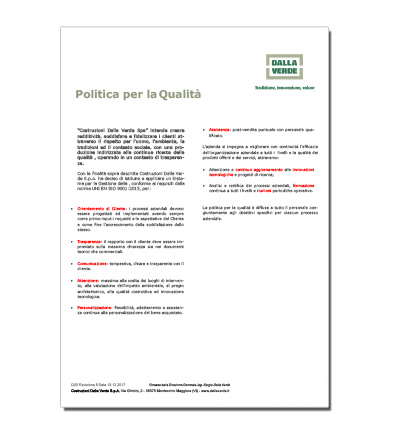 Politica qualita