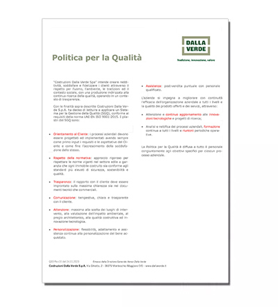 Politica per la qualità